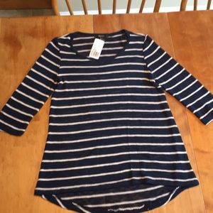 Navy striped sweater